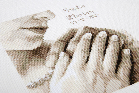 Набор для вышивания "Свадебная пара рук". Арт PN-0002294