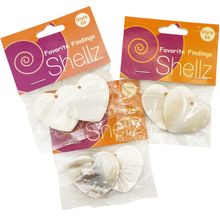 Подвеска "Shellz" Natural Heart River Shell Dangles. Арт 1850 00054              