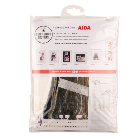 Набор для вышивания "Олень", канва Aida 16 ct. Арт DSB050A