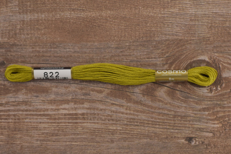 Мулине COSMO однотонный цвет  822       . Арт 25-6/822       