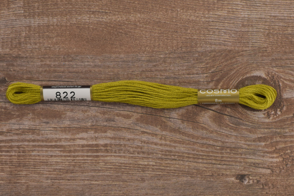 Мулине COSMO однотонный цвет  822       . Арт 25-6/822       