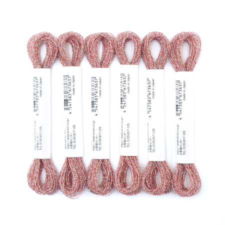 Мулине COSMO Sparkle металлизированное, цвет розовый темный. Арт 76/5