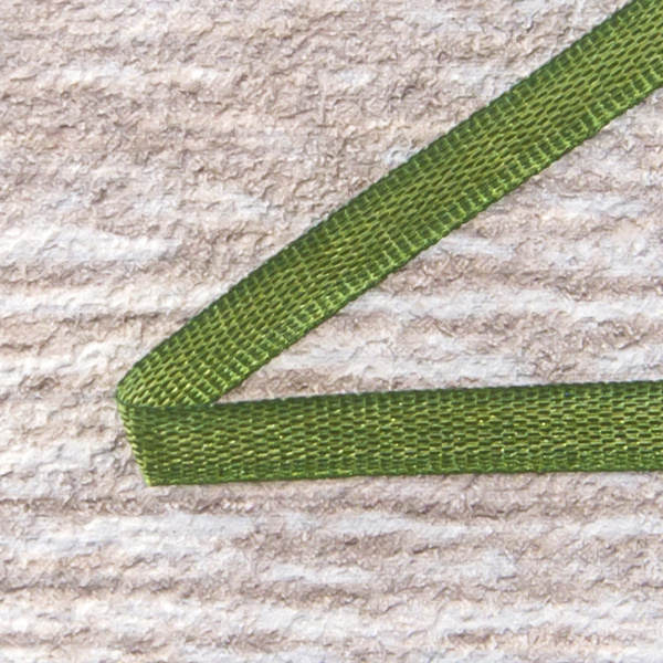 Лента для вышивания SAFISA на блистере, 4 мм, 5 м, цвет 89, зеленый. Арт P111-4мм-89             