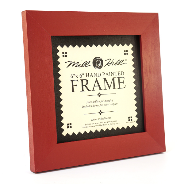 Рамка деревянная цвет красный. Арт GBFRM9                  