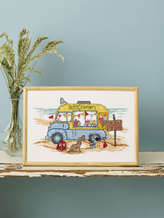 Набор для вышивания "Грузовик с мороженым". Арт 92-3428