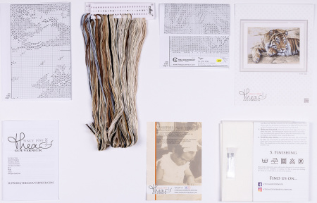 Набор для вышивания "Тигр", канва аида 14 ct. Арт 579A