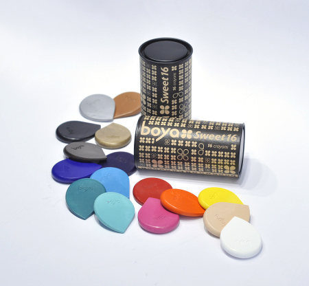 Пастель восковая для рисования Boya, набор мелков. Арт 16 SET