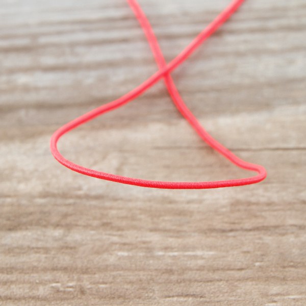 Резинка шляпная SAFISA, 1,5 мм, 25 м, цвет 204 неоновый розовый. Арт 4730-1,5мм-204