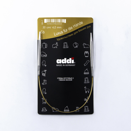 Спицы, круговые, супергладкие, addiClassic №4, 30 см. Арт 105-7/4-30