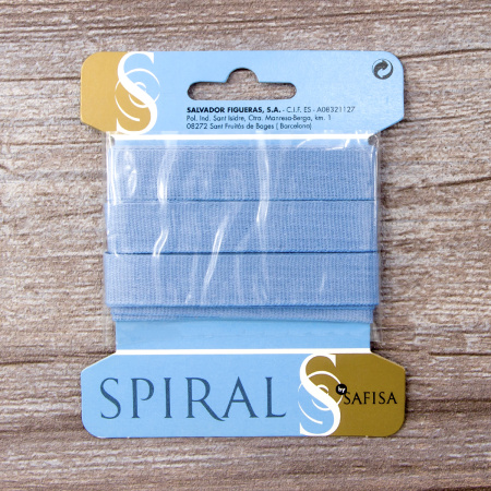 Тесьма киперная хлопковая на блистере SAFISA, 14 мм, 2,5 м , цвет 04, голубой светлый. Арт P00260C-14мм-04         