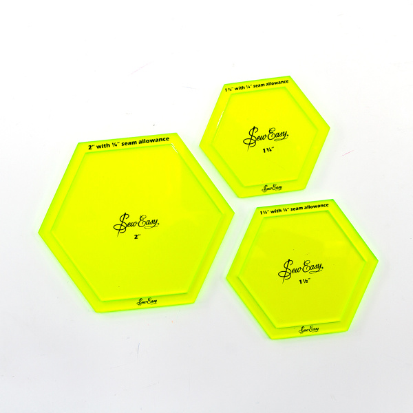 Набор шаблонов для припусков - шестиугольник. Арт ER972