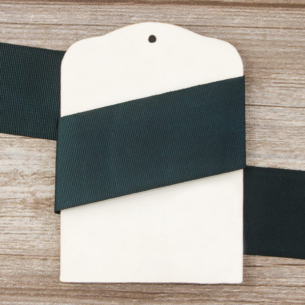 Лента репсовая SAFISA, 50 мм, 25 м, цвет 43 зеленый темный. Арт 350-50мм-43