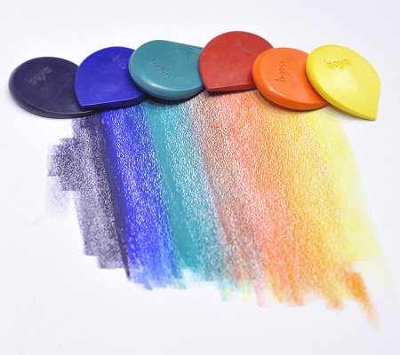 Пастель восковая для рисования Boya, набор мелков. Арт 6 SET/RAINBOW
