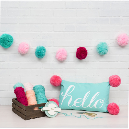 Устройство "Jumbo Pom Pom Maker" для изготовления больших помпонов до 13 см. Арт 661013