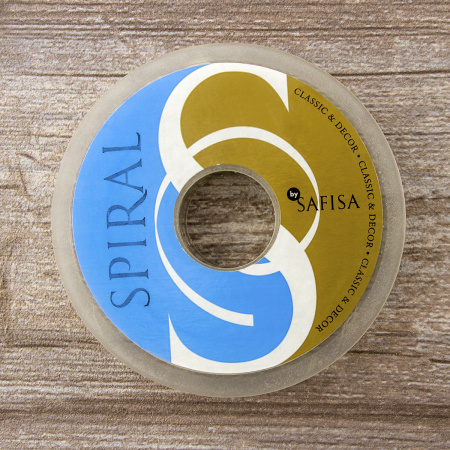 Лента атласная SAFISA с люрексным кантом по краям, 11 мм, 25 м, цвет 56, кремовый. Арт 25190-11мм-56           