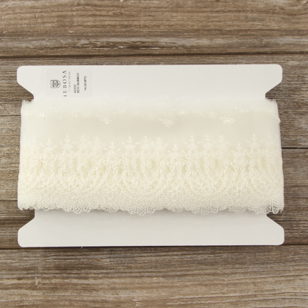 Кружево-вышивка на тюле, 35 мм. Арт 42232/00