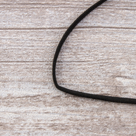 Резинка шляпная SAFISA, 3 мм, цвет 01, черный. Арт 4783-3мм-01         