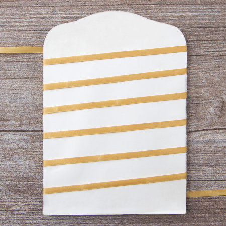 Лента для вышивания SAFISA на блистере, 4 мм, 5 м, цвет 54, темно-бежевый. Арт P111-4мм-54             