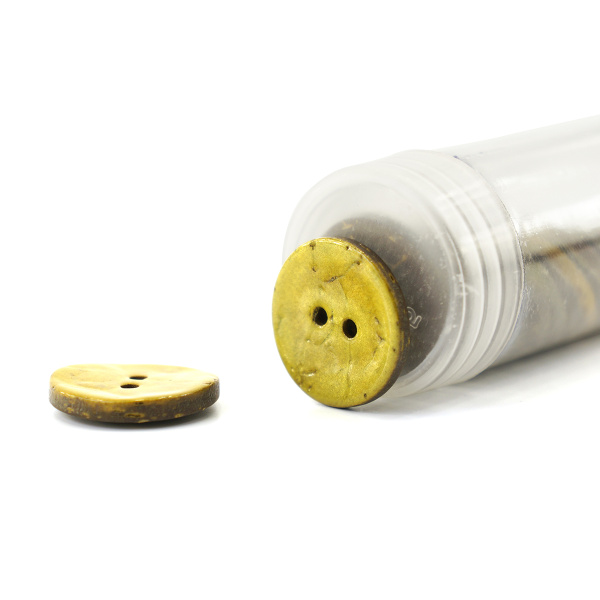 Пуговицы CONCEPT, размер 32, кокос,  цвет COL.12 желто-зеленый. Арт 1919H-032-COL.12