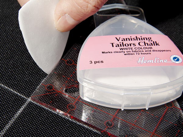 Мелки портновские для ткани, cамоисчезающие линии, цвет белый, 3 шт. Арт 250.V                    
