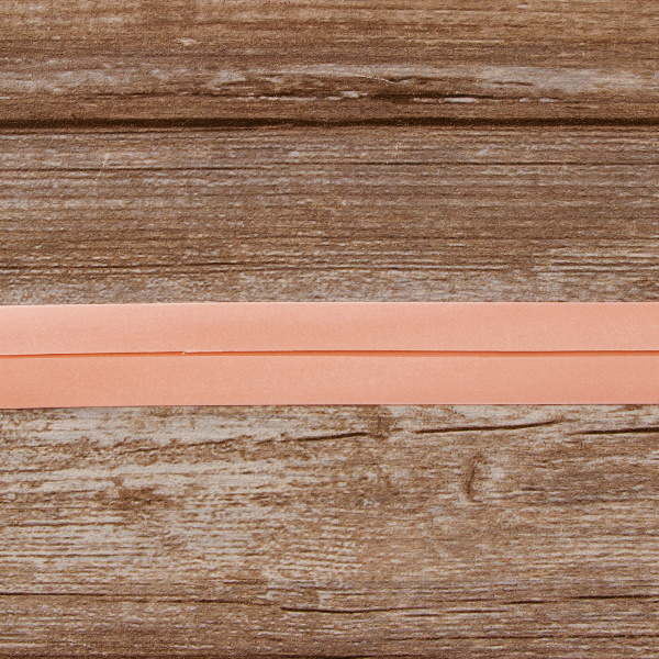 Косая бейка атласная 30 мм, 25 м, цвет 83, чайная роза. Арт 6260-30мм-83            