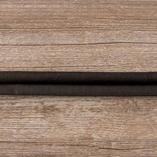 Косая бейка хлопок, 20 мм, 20 м, цвет 01, черный. Арт 6598-20мм-01