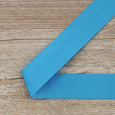 Лента репсовая SAFISA, 25 мм, 25 м, цвет 16 бирюзовый. Арт 350-25мм-16