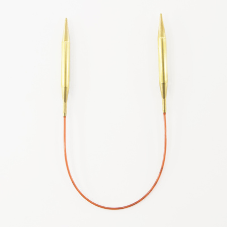 Спицы круговые позолоченные с удлиненным кончиком, №8, 40 см. Арт 755-7/8-40