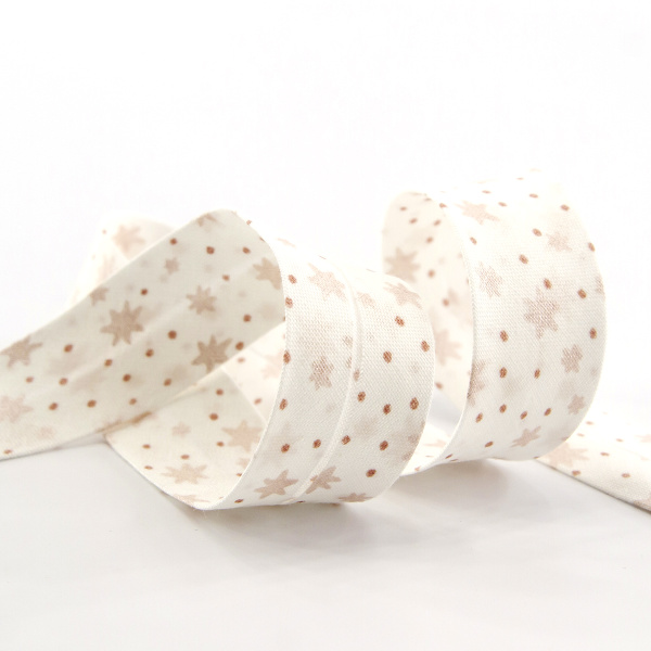 Косая бейка с рисунком SAFISA, арт.6594, 20 мм, 20 м, цвет 01. Арт 6594-20мм-01