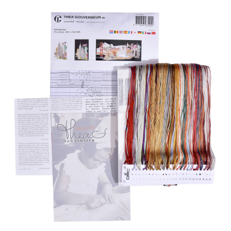 Набор для вышивания "Америка", канва аида 18 ct. Арт 544A