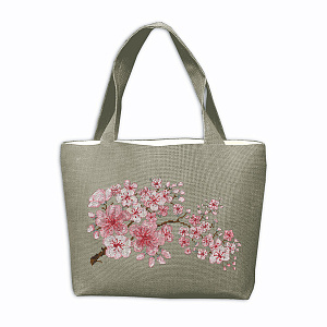 Набор для вышивания сумки "Handbag Sakura Flowers" (Цветы сакуры), 42 х 27 х 9 см