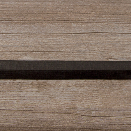 Косая бейка хлопок, 20 мм, 20 м, цвет 01, черный. Арт 6598-20мм-01