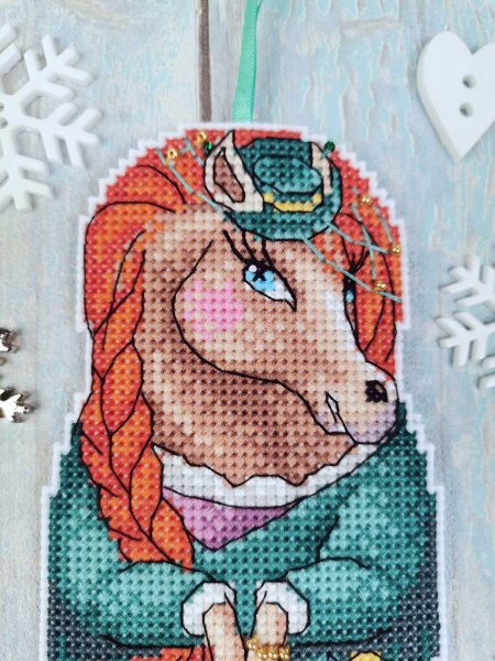 Набор для вышивания на пластиковой канве "Ладушка  лошадушка"". Арт 23.001.15