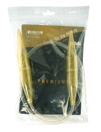 Спицы, круговые, пластик, addiChampagner №25, 100 см. Арт 405-7/25-100