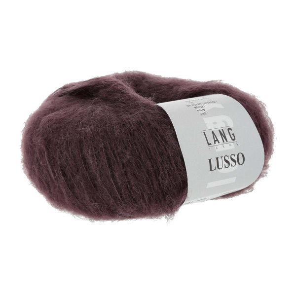 Пряжа Lusso, 36% шерсть, 27% шёлк, 19% верблюжья шерсть, 18% мохер, 25 г, 180 м. Арт 945.0080