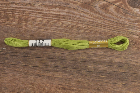 Мулине COSMO однотонный цвет  117       . Арт 25-6/117       