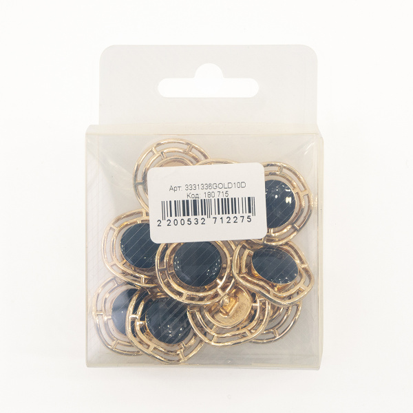 Пуговица DISBOTON, размер 36 цвет  C/GOLD1 D 079. Арт 3331336GOLD10D