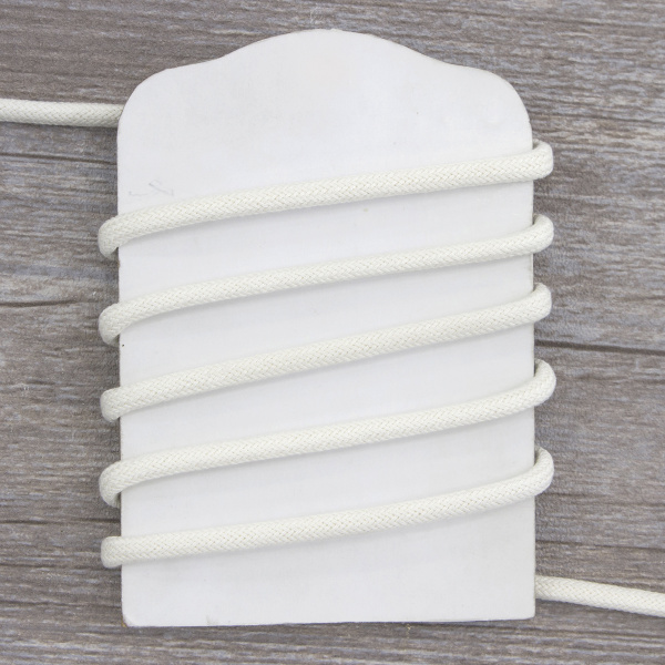 Шнуры PEGA плетеный, цвет белый, 5 мм. Арт 842229224REZ00