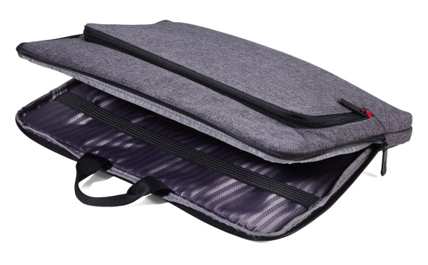 Портфельная сумка на молнии TROIKA для документов, файлов, ноутбука, планшета (до 13 ''). Арт IPC70/GY