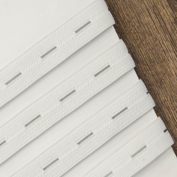 Резинка перфорированная, 15 мм, цвет белый. Арт 854128210REZOOHJ06