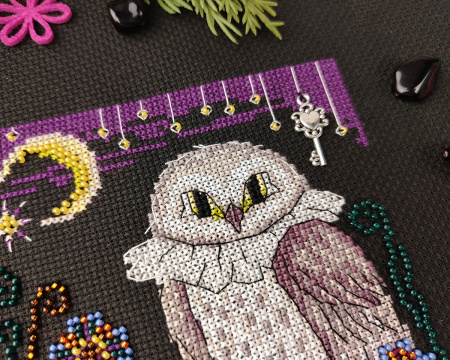 Набор для вышивания  "Ночная птица". Арт 13.003.48