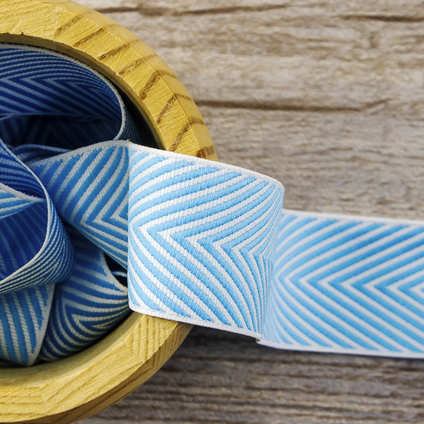 Лента жаккард SAFISA, 25 мм, 25 м, цвет 04. Арт 9202-25мм-04