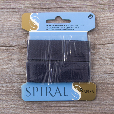 Тесьма киперная хлопковая на блистере SAFISA, 25 мм, 2 м , цвет 15, темно-синий. Арт P00260C-25мм-15         