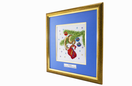 Вышитая картина "Новогодняя гирлянда". Арт Модель 01.033.15