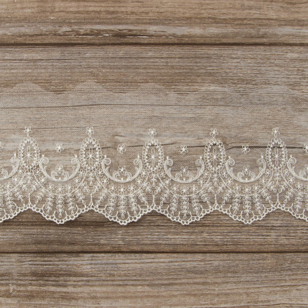 Кружево-вышивка на тюле, 50 мм. Арт 42242/00