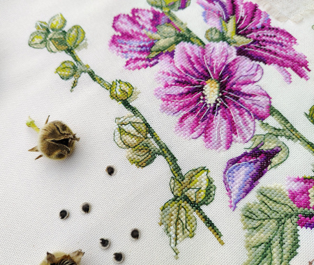 Набор для вышивания "Ботаника. Шток-роза". Арт 03.015.21