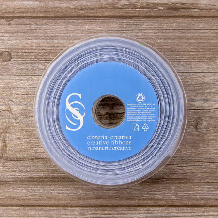 Косая бейка хлопок, 20 мм, 20 м, цвет 65, цвет серо-голубой. Арт 6570-20мм-65