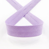 Косая бейка хлопок/полиэстер 20 мм, 25 м, цвет 08, сиреневый. Арт 6120-20мм-08            