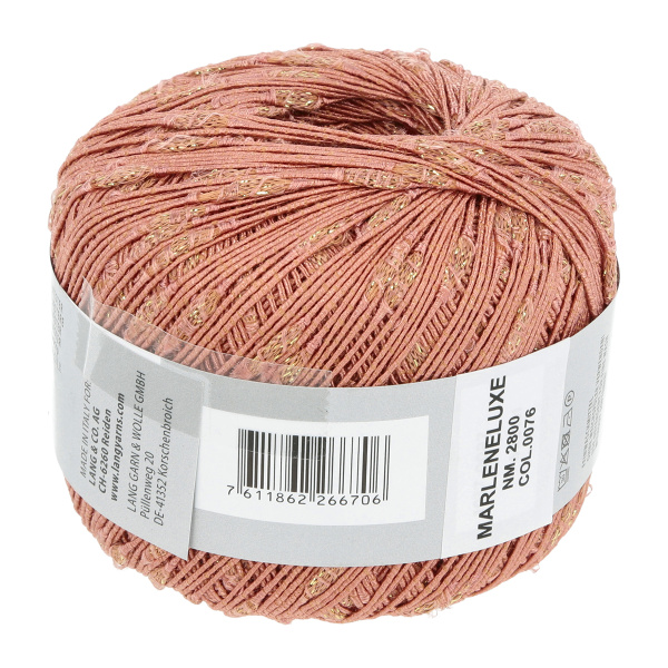 Пряжа Marlene Luxe, 55% хлопок, 40% полиамид, 5% полиэстер, 50 г, 140 м. Арт 1037.0076