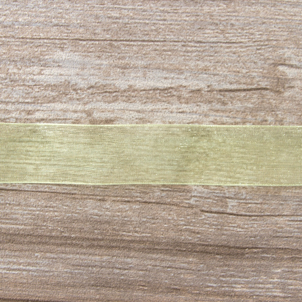 Лента органза SAFISA мини-рулон, 25 мм, 2,5 м, цвет 25, зеленый. Арт P00520-25мм-25          